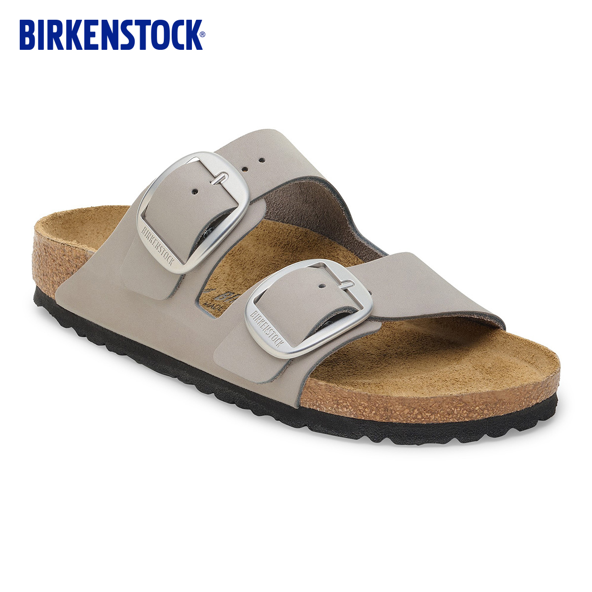 BIRKENSTOCK勃肯绒面革双扣拖鞋