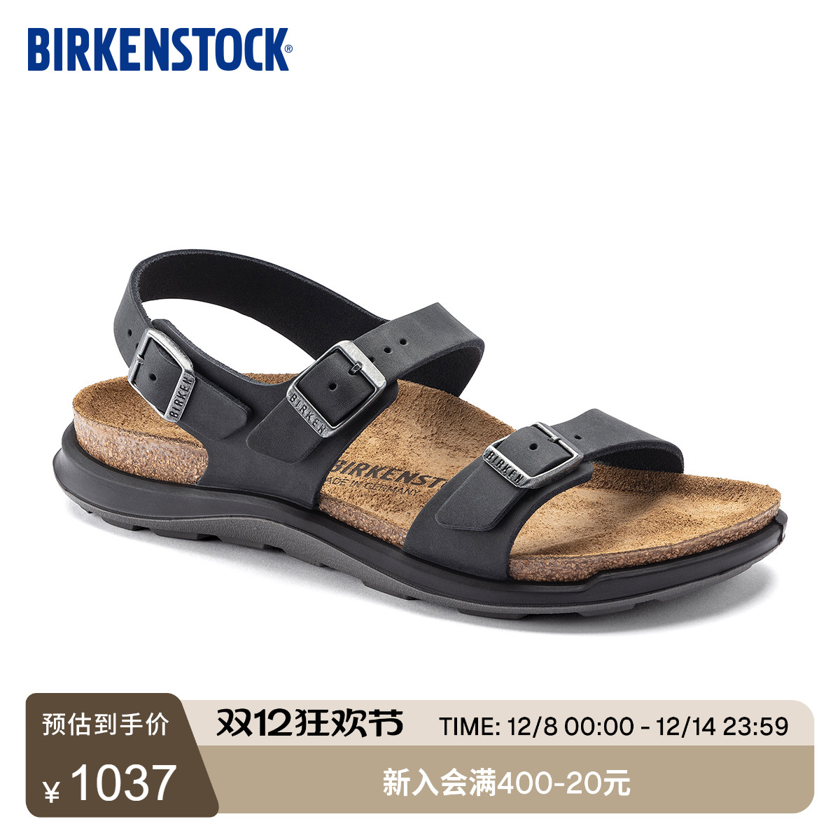 BIRKENSTOCK勃肯涂油皮系踝凉鞋
