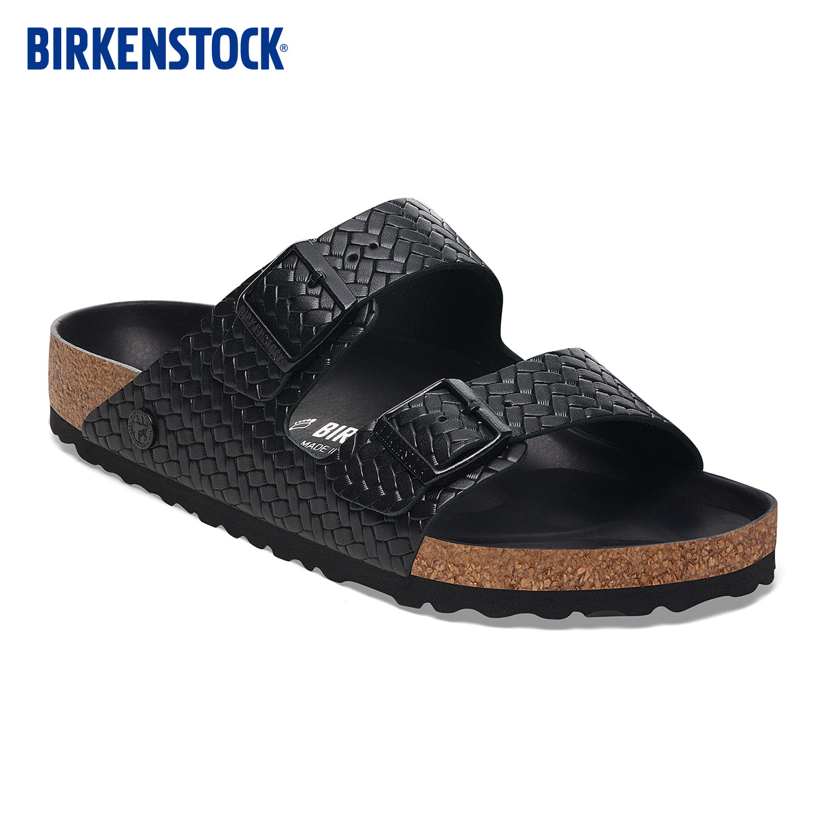 BIRKENSTOCK勃肯牛皮革双扣拖鞋