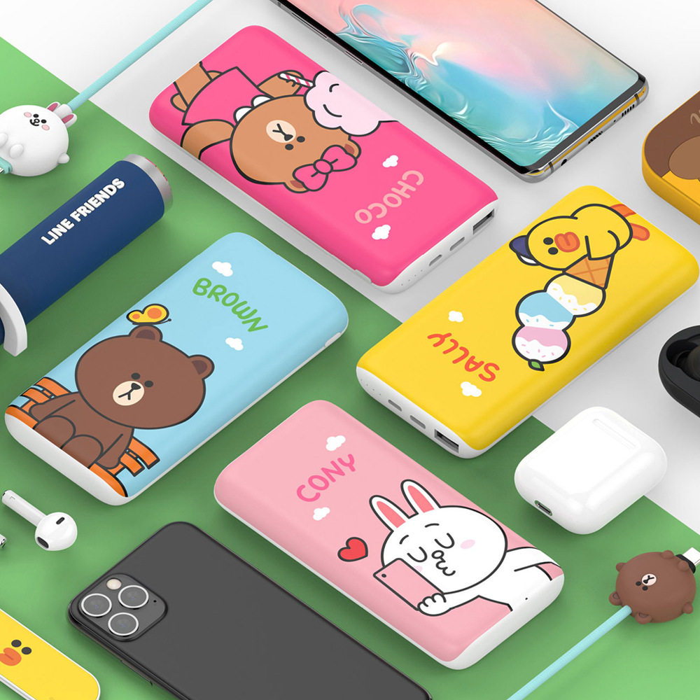 韩国line friends布朗熊brown无线充电移动电源10000毫安充电使用感如何?