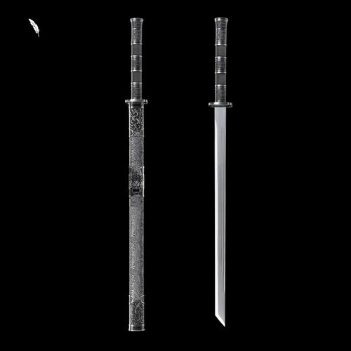 龙泉刀剑宝剑高锰钢手工锻打长款唐横刀户外健身收藏冷兵器未开刃