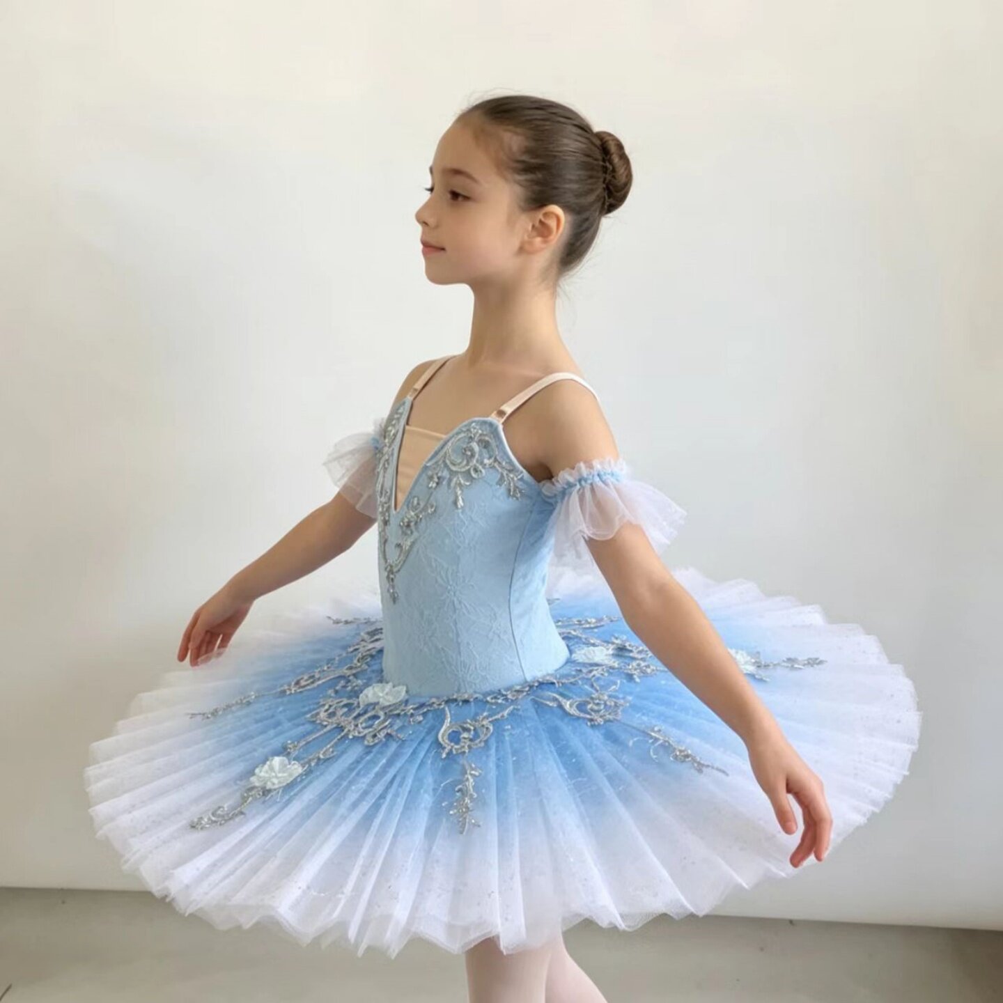 儿童花仙子睡美人芭蕾舞TUTU裙芭蕾舞比赛汇演演出服蓬蓬裙纱裙新