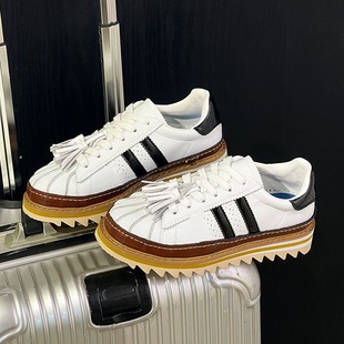 2025新款陈冠希联名贝壳头厚底小白鞋男女运动休闲板鞋潮