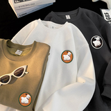 AT03*P35重磅华棉美式潮牌刺绣卫衣男宽松春秋季休闲百搭情侣上衣，男装卫衣，星座414A（原B215）