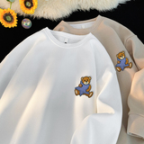 6511*P28华夫格美式笑脸刺绣卫衣男士宽松春秋季休闲百搭情侣上衣，男装卫衣，星座414A（原B215）