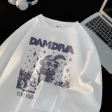 6830*P28华夫格重磅潮牌美式圆领卫衣男宽松秋冬季简约百搭上衣，男装卫衣，星座414A（原B215）