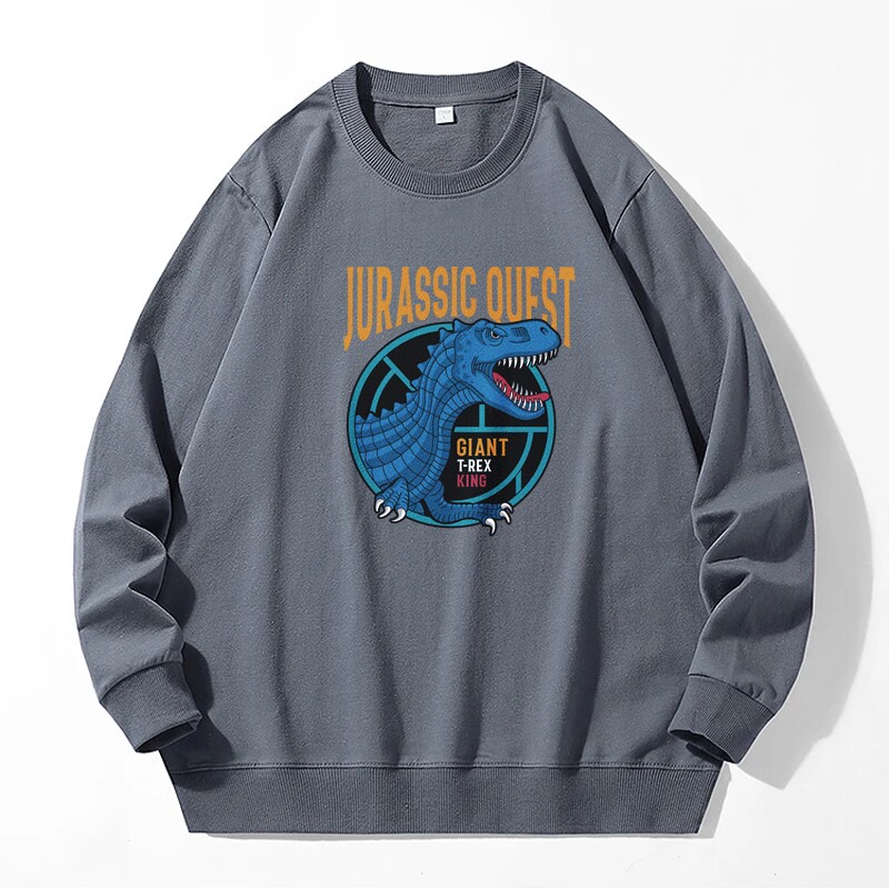 5055*男装秋冬日系卫衣男无帽上衣圆领套头长袖内搭情侣装，男装卫衣，星座414A（原B215）