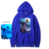 W25P40游戏卫衣男连帽上衣服至尊宝孙悟空地狱火夜光外套潮，男装卫衣，星座414A（原B215）