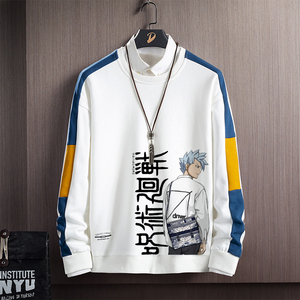 Y105*P30咒术回战日系动漫印花套头圆领卫衣秋季外套男士上衣服