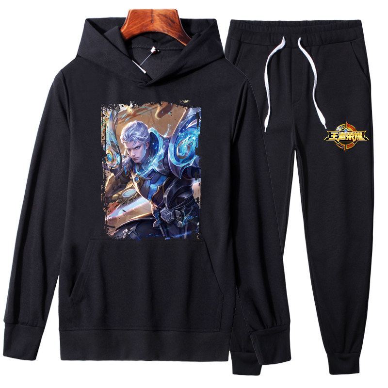YD25P70游戏卫衣套装男秋冬加绒外套李白青莲剑仙凤求凰衣服,男装卫衣,星座414A（原B215）