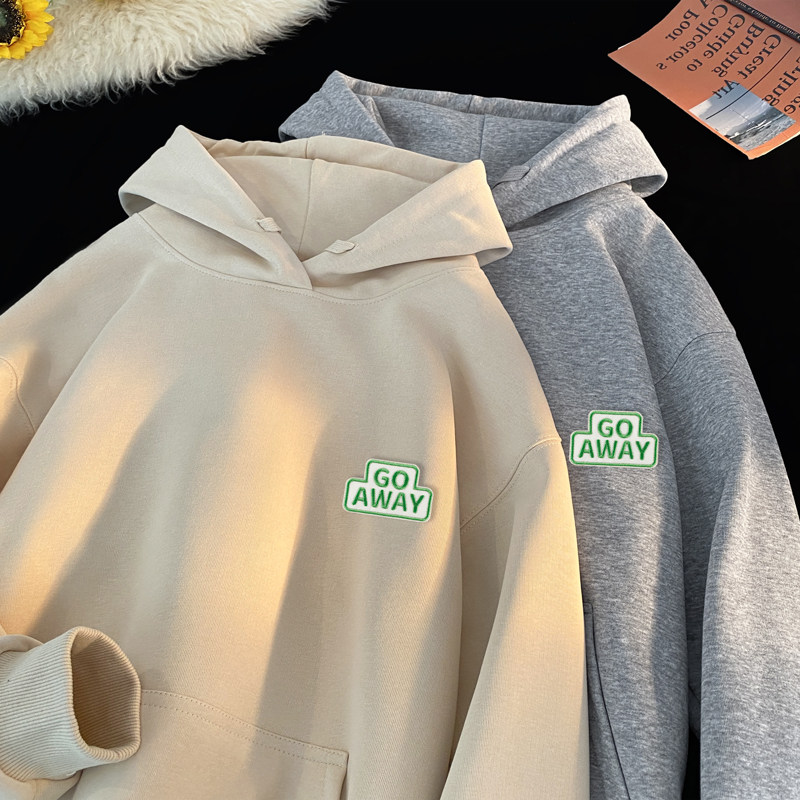 LT10*P45美式重磅潮牌刺绣连帽卫衣男宽松春秋季休闲百搭情侣上衣,男装卫衣,星座414A（原B215）