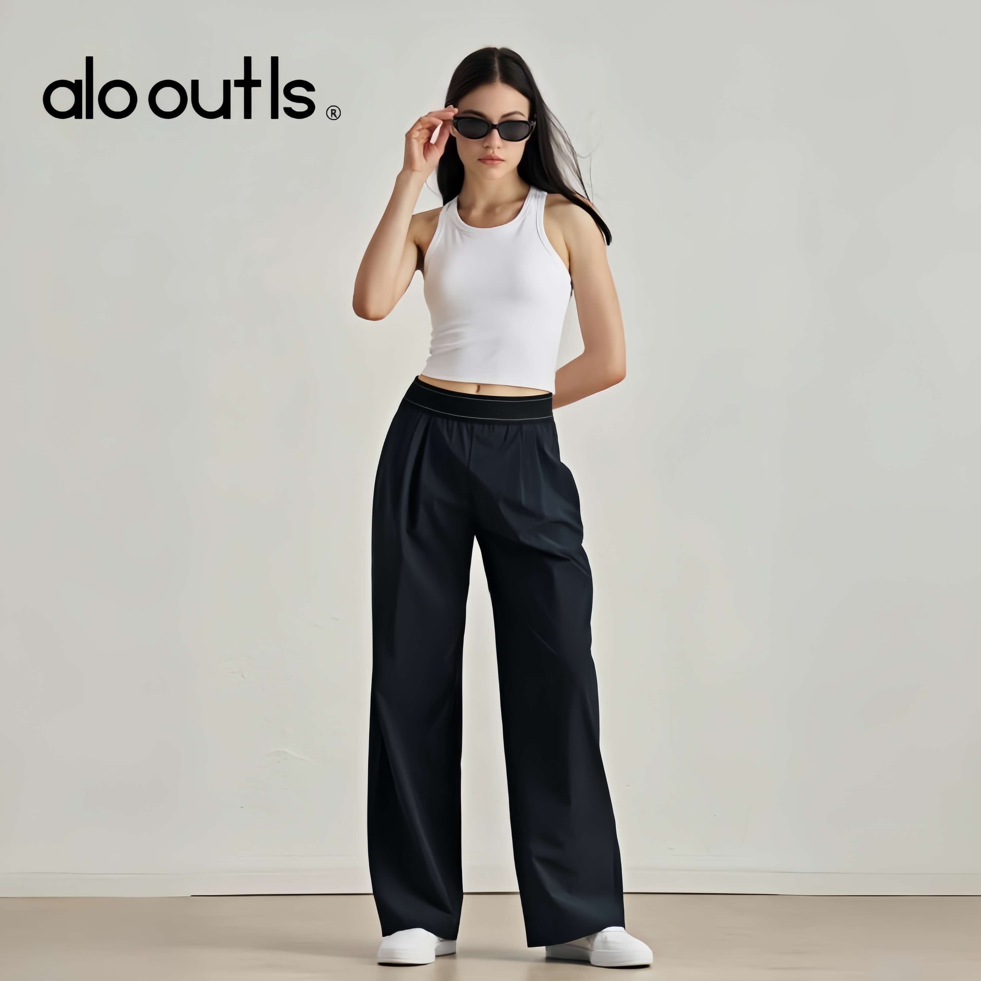 alo outls官方奥莱店运裸感透气撞色拼接瑜伽背心普拉提健身文胸