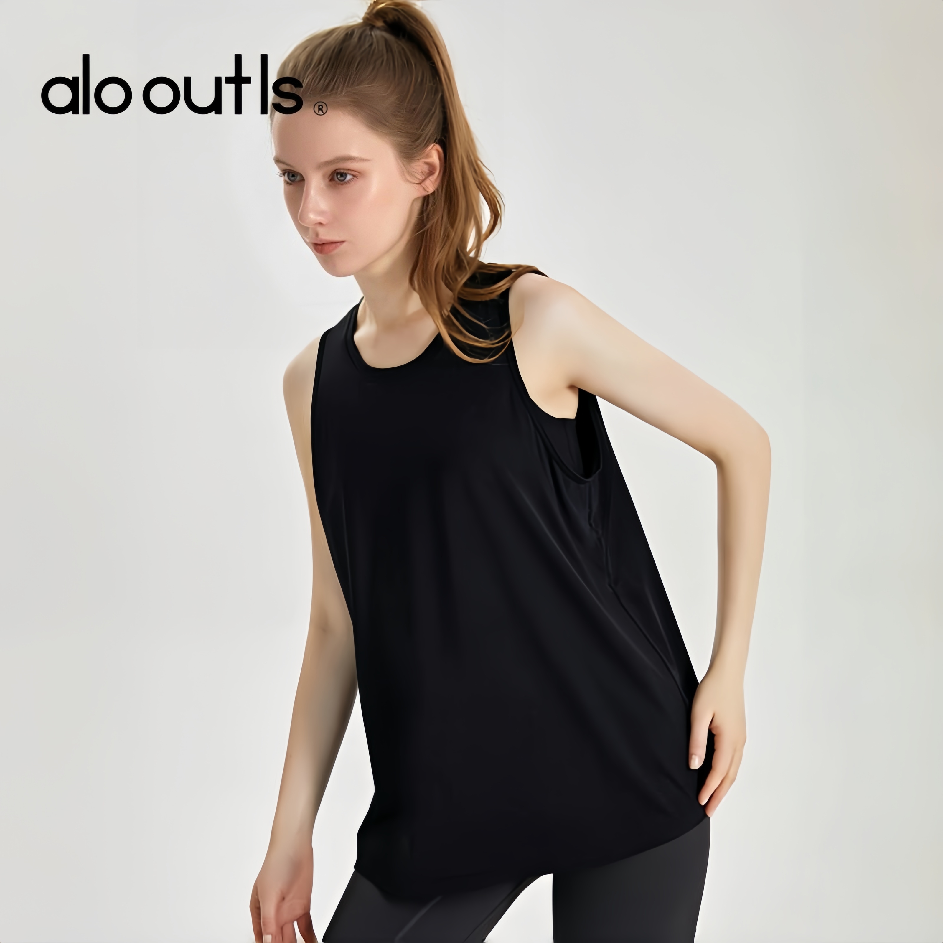 alo outls官方奥莱店外穿速干运动背心冰丝凉感健身无袖瑜伽服女