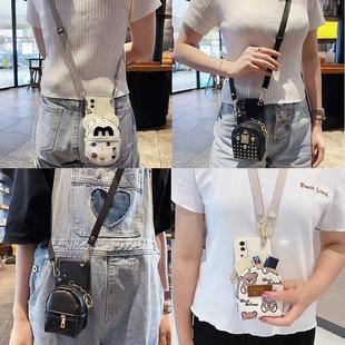 适用vivoY500手机壳Y300pro/Y200i/Y100零钱包Y78+挂绳Y77e斜跨Y76s时尚女Y73s防摔Y70s长短挂绳Y5s挂脖子女