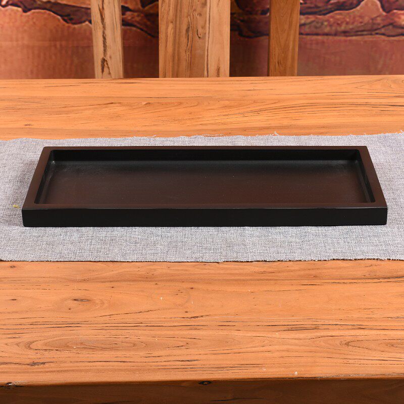 新天然乌石盆景黑盆上水石盆用假山花盆色吸水金石底座盆大理石底