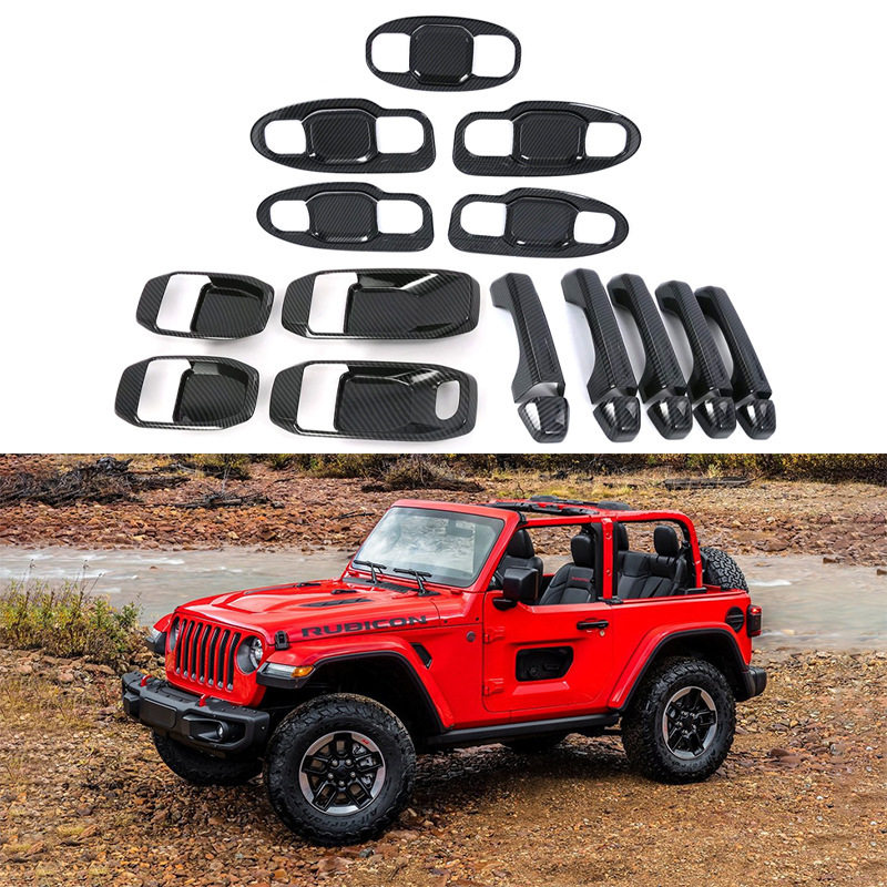 适用于 18Jeep 牧马人Jeep Wrangler老实说门碗车把手装饰内外饰