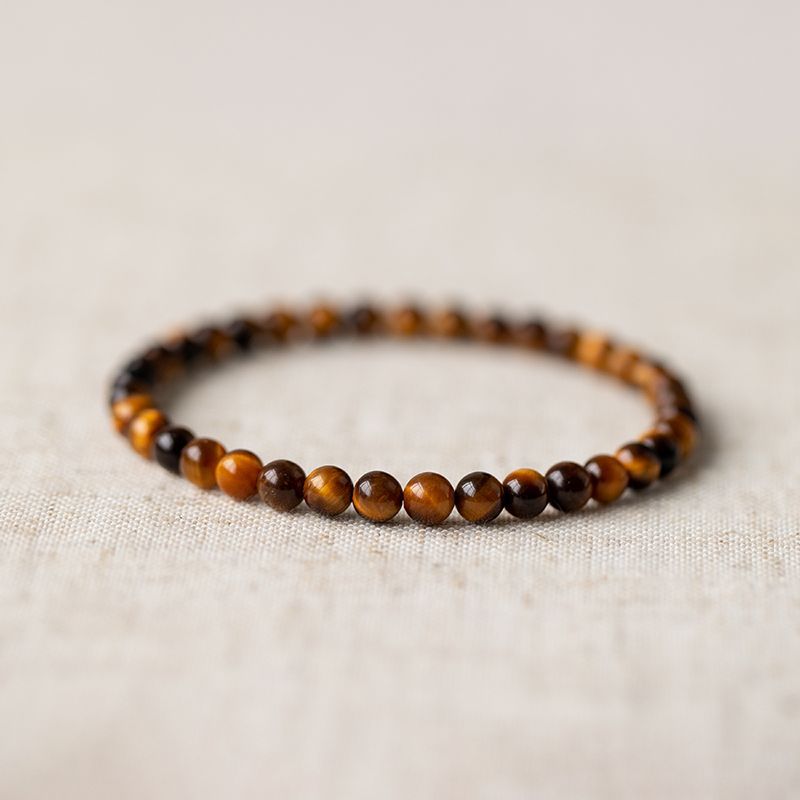 thumbnail for Natural Yellow Tiger Eye Stone Bracelet Men and Women Models Yellow Tiger Eye Stone Crystal Couple Bracelet Bracelet Single Circle Jewelry Gift