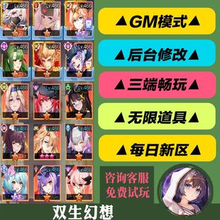 双生幻想手游gm后台修改游玩值权限元宝安卓码好速优