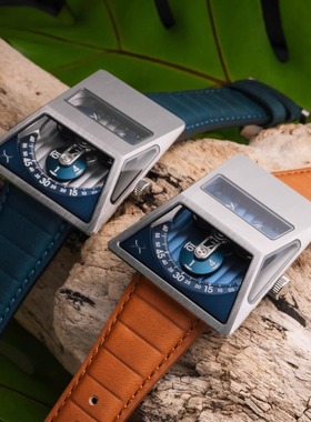 正品Xeric Vendetta X男士梯形立体表盘限量版夜光创意自动机械表