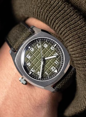 正品代购Undone华夫格表盘大地和海洋手表夜光自动机械男士腕表