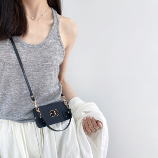 小众高级黑色绅士小熊适用小米15手机壳全包红米note14 13pro斜挎背带挂绳turbo4简约k80k7060手提防摔civi软