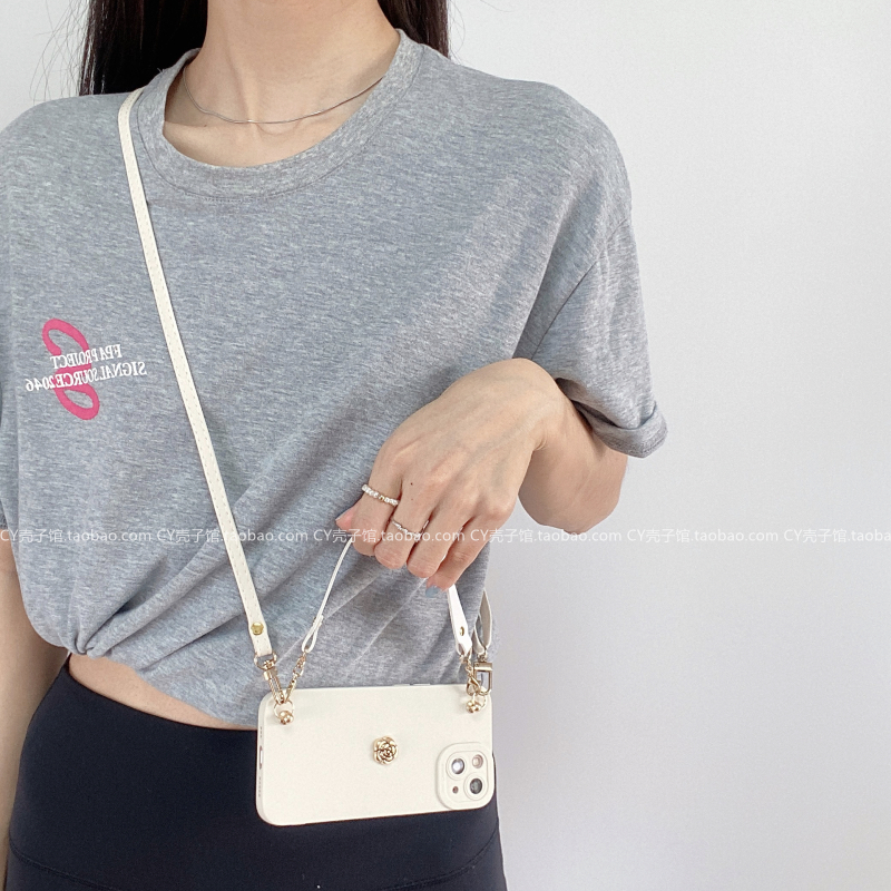 ins小众高级感夏天白色手机壳适用小米14/13保护套红米note13Pro手提防摔12Turbo全包k70k60软civi3/civi4Pro