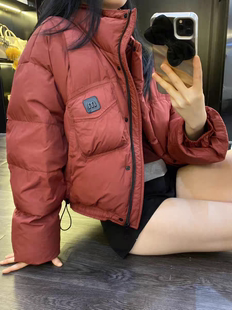 女款冬季新款立领超轻短款羽绒服90白鸭绒时尚高品质加厚潮牌外套