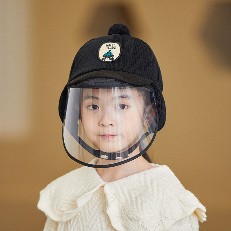 儿童耳包鸭舌帽秋冬季男女童休闲出游保暖防风帽带面罩宝宝护耳帽,服饰配件/皮带/帽子/围巾,帽子,淘宝优惠券,粉丝福利购,淘宝优惠卷