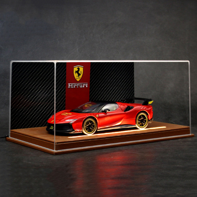 124法拉利SF90合金跑车模型