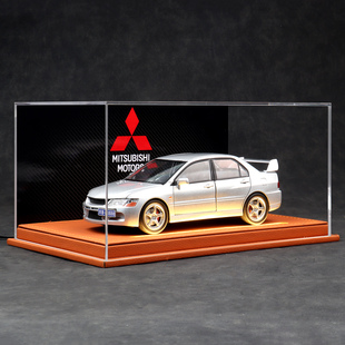 送男友生日节日礼物 24三菱EVO金典合金汽车模型仿真灯光收藏版