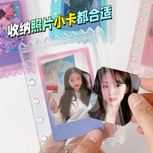 m5A8手账本糖果袋收纳袋拉链袋吧唧追星小卡三寸照片活页收纳配件