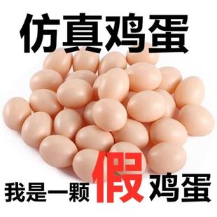 母鸡引蛋真鸡蛋鸭蛋儿童过家家幼儿园绘画DIY玩具鸡蛋壳 假鸡蛋