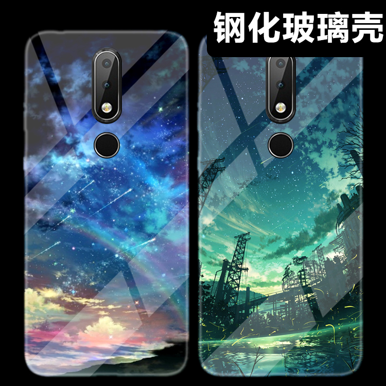 ŵ»ùÑÇNokiax6ÊÖ»ú¿Ç¸Ö»¯²£Á§n8/N7plus¾µÃæÐÇÌ«¿ÕÓîÖæºÚÉ«ÔËÞ·ç
