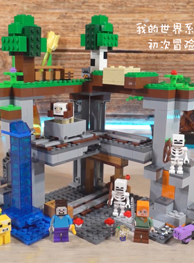 中国积木我的世界系列进阶:初次冒险儿童益智积木拼装插玩具21169