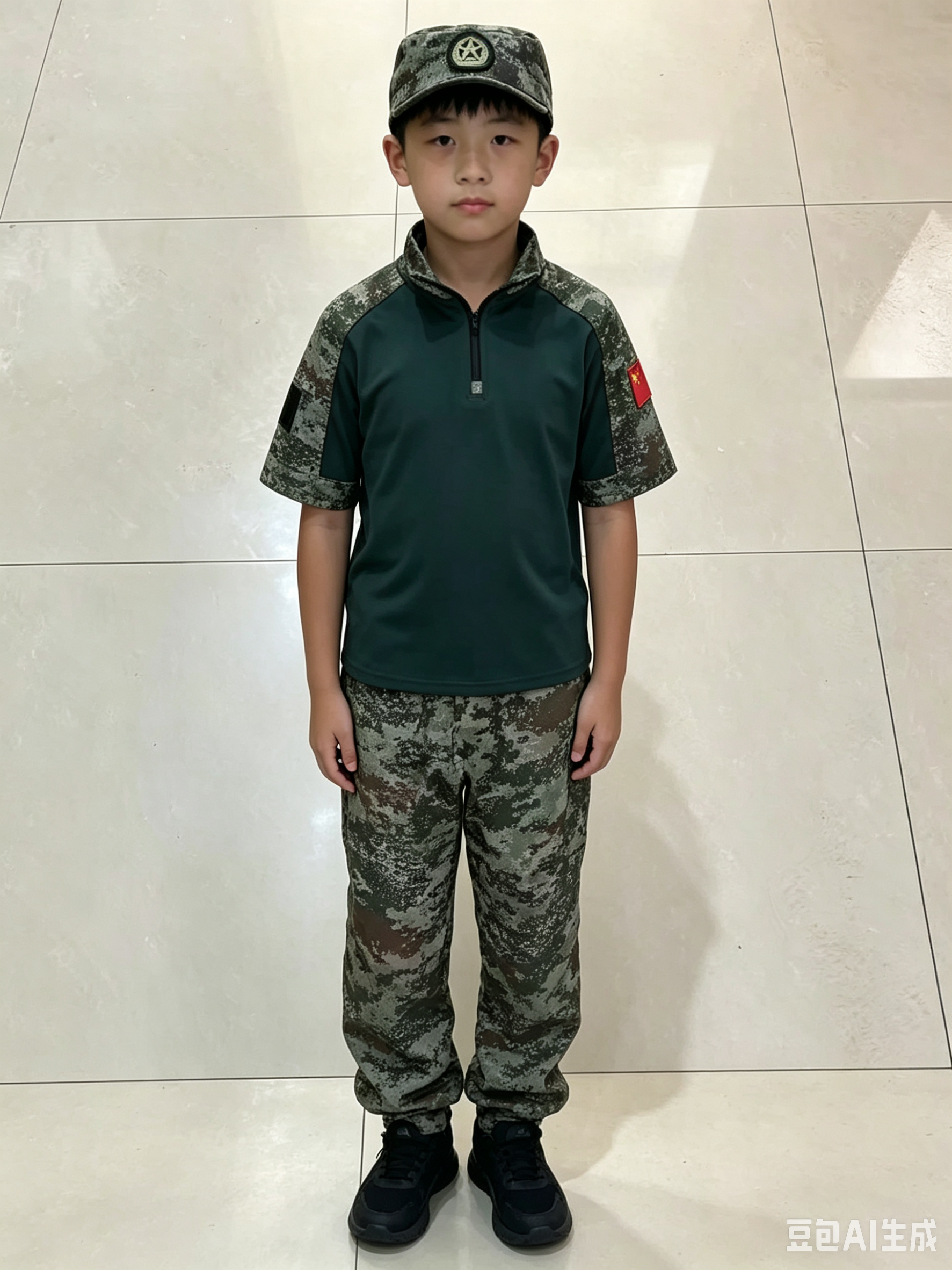 儿童迷彩服套装蛙服战术作训服夏令营学生军训CS拓展幼儿园演出服