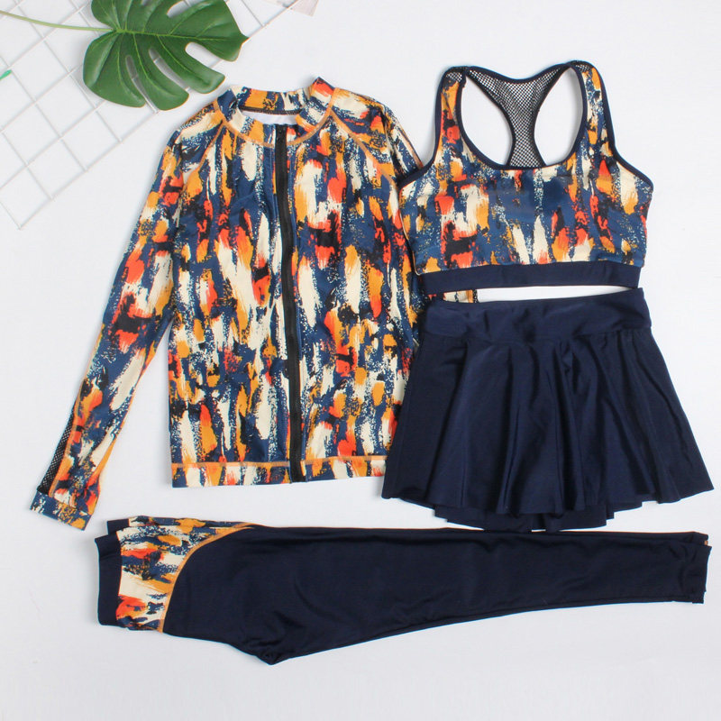 款款韩国拉链分体裙式四件套潜水服防晒速干保暖浮潜冲浪水母泳衣在类目 户外/登山/野营/旅行用品, 户外服装, 潜水服中 - 来自Buy2taobao.com提供专业的淘宝代购服务