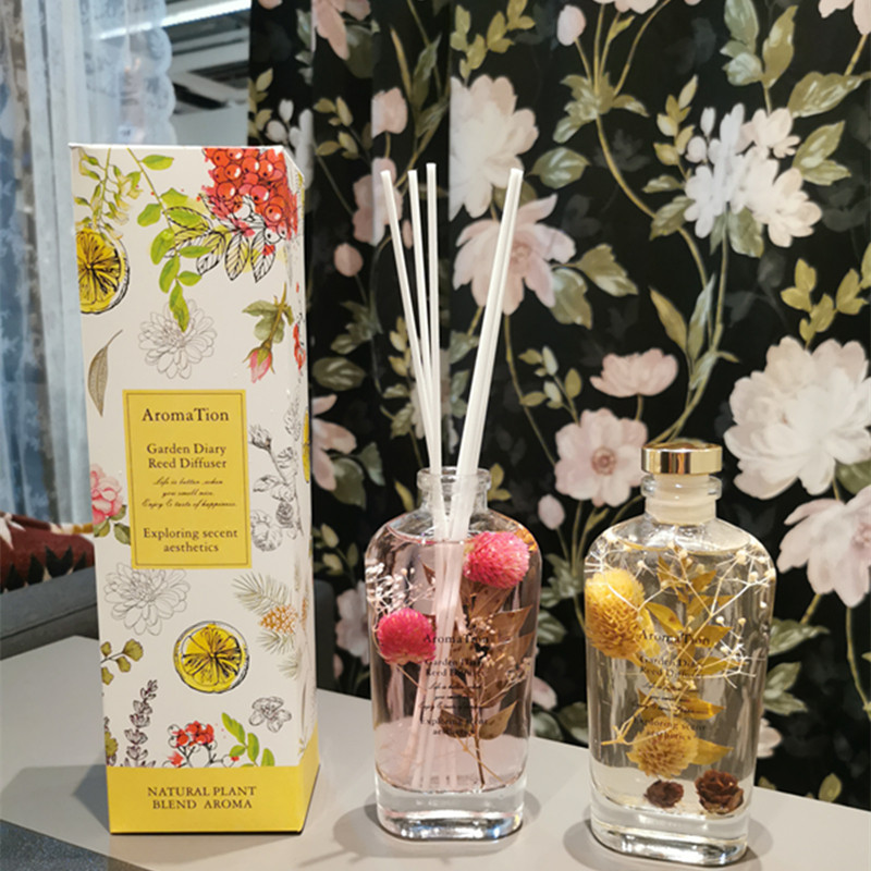 高档教师节生日礼物品无火藤条香熏薰氛精油酒店除臭乌木佛手柑