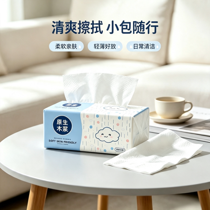 纸巾抽纸家用纸抽餐巾纸家庭装卫生纸面巾纸纸抽细韧擦手纸