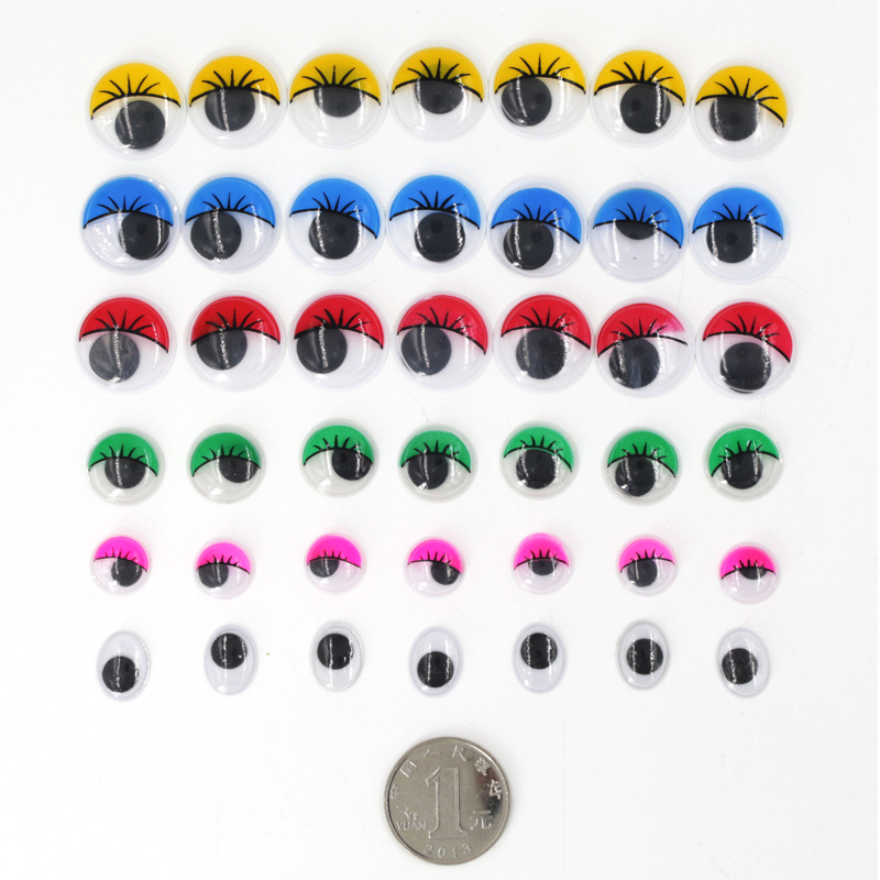 背胶黑白彩色玩偶手工diy材料