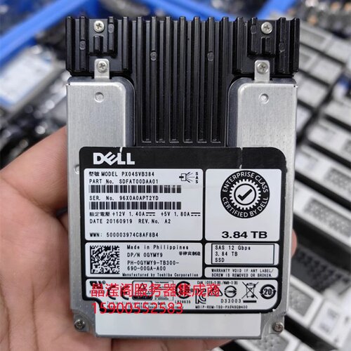 DELL ME4024 ME4084 ME5012 ME5024 3.84T 2.5 SAS SSD 12Gb 硬盘