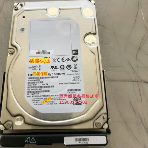 NetApp LSI 111-02374 E-X4064A-R6 6T 7.2K 3.5寸 SAS 存储硬盘