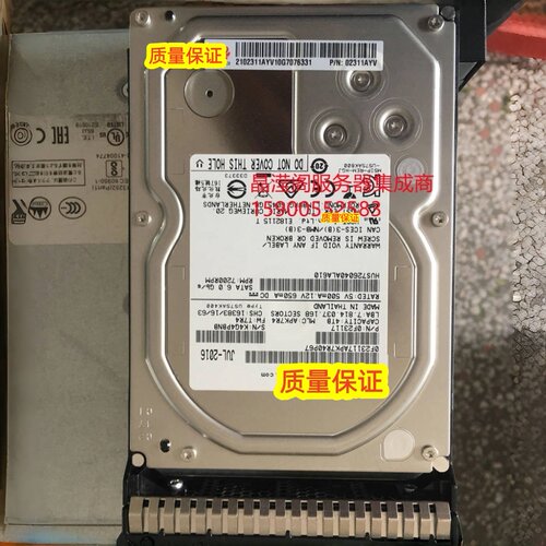 原装 TaiShan 1280 2280 5280 2280 V2 4T 7.2K 3.5 SATA 6Gb硬盘