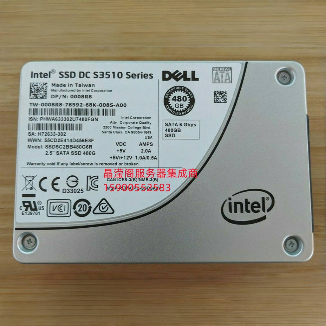 DELL R730XD R740XD R940xa R750XS 480G 2.5 SATA SSD 固态硬盘