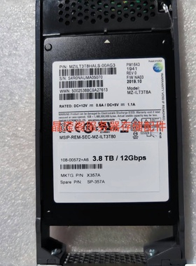 NetApp X357A-R6 SP-357A 3.84T 3.8T SAS SSD 12Gb DS224C 硬盘