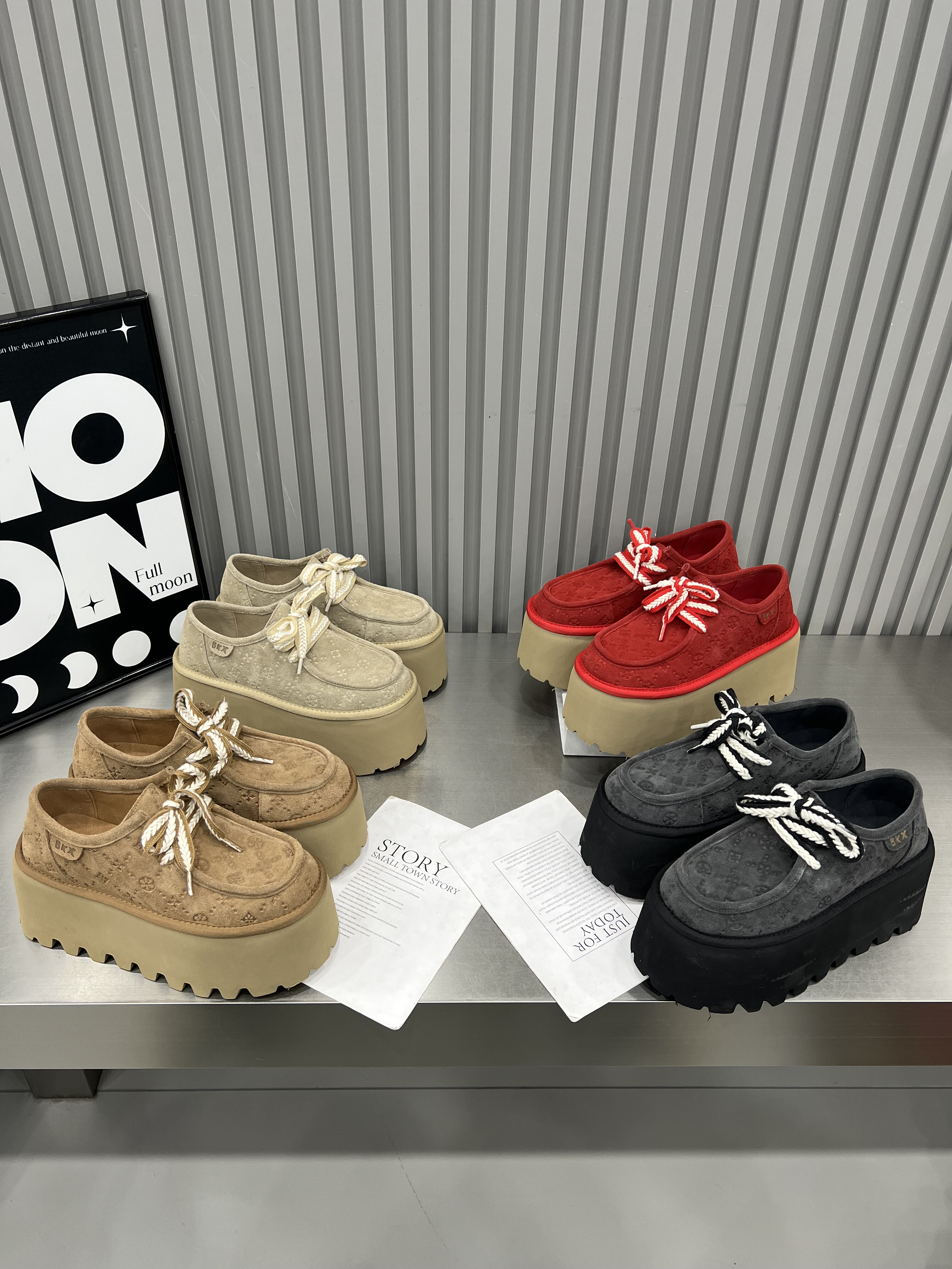 欧货真皮厚底勃肯鞋女2026春季小个子百搭增高休闲系带松糕乐福鞋,女鞋,乐福鞋（豆豆鞋）,淘宝优惠券,粉丝福利购,淘宝优惠卷