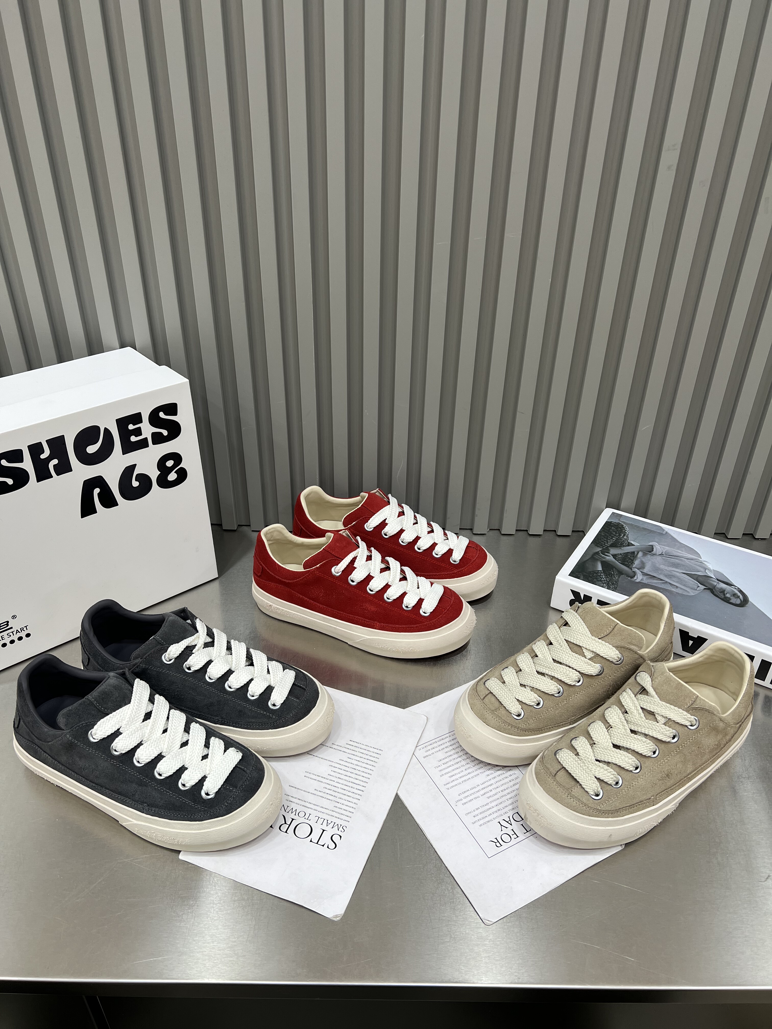 韩版女鞋2026春季休闲百搭复古学院风红色系带真皮板鞋时尚德训鞋,女鞋,休闲板鞋,淘宝优惠券,粉丝福利购,淘宝优惠卷