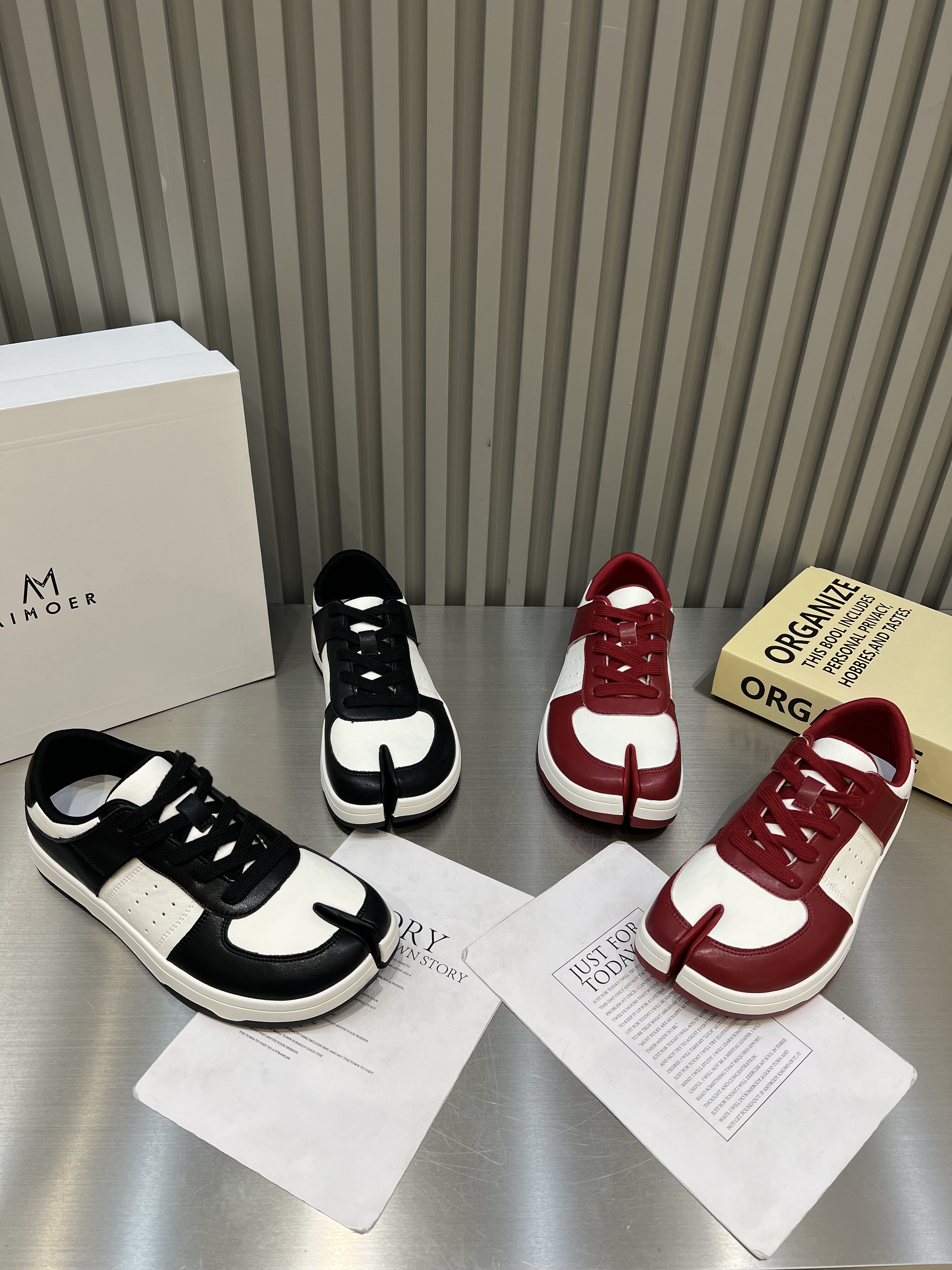 欧洲站真皮分趾鞋女2026春季厚底增高百搭休闲小白鞋拼色运动板鞋,女鞋,时尚休闲鞋,淘宝优惠券,粉丝福利购,淘宝优惠卷