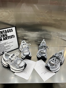 绑带网面休闲运动鞋 7cm增高厚底老爹鞋 潮 2026春夏新款 欧洲站女鞋