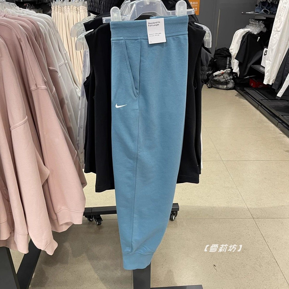 Nike耐克卫裤女秋季新款宽松休闲针织收脚透气运动裤子CU5496