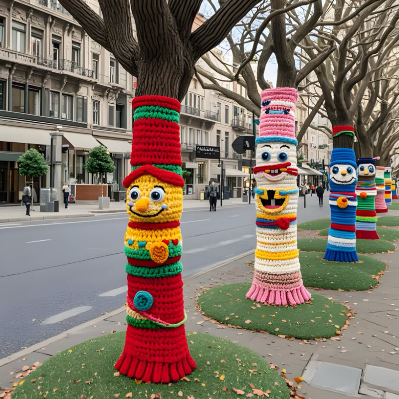 树围成品城市街道创意DIY